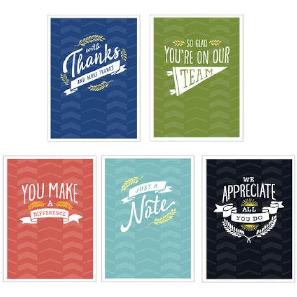Hallmark Business Assorted Blank Note Cards for Employee Appreciation (Classic Recognition) (Pack of 50 Greeting Cards)