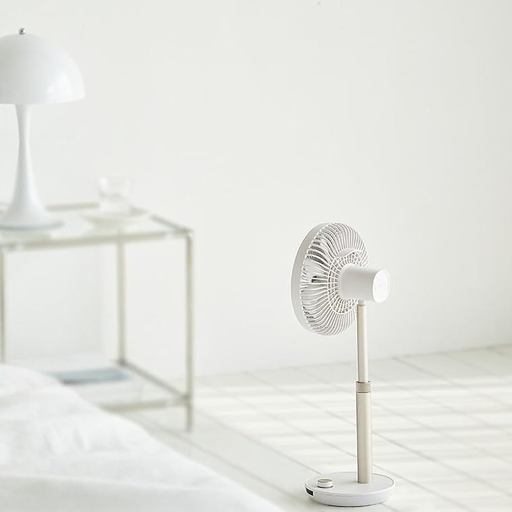 [For unstable seasons] LUMENA Latest FAN PRIME2 White Cordless fan [Indoor air circulation] [With remote control]