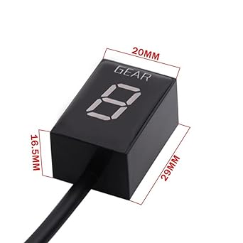 Speed Display Meter Motorcycle Gear Indicator 1-6 Speed Gear Indicator Accessories Kawasaki ER-6F KLE650 Ninja 250R Ve-rs-ys 1000 Z650