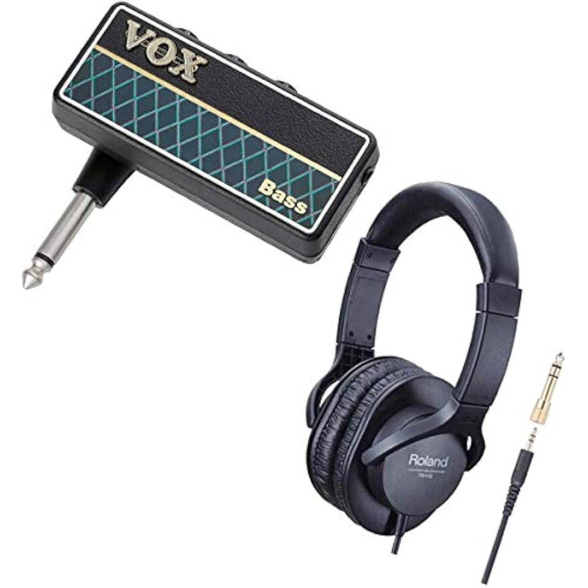 VOX VOX bass unplug 2 amPlug 2 BASS + ROLAND headphones RH-5 set