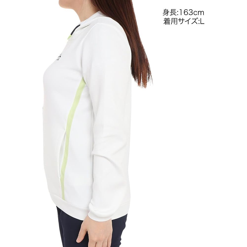 [Munsingwear] Cut and Sew Stretch Lightweight Cardboard Knit Hoodie Parka Golf MGWWJL50 Women's