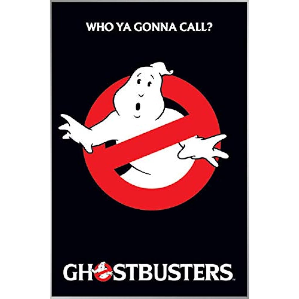 Tri-X Ghostbusters/Logo + Aluminum Frame Silver Poster (Frame Set) 92 x 61.5cm (PP-30134S)