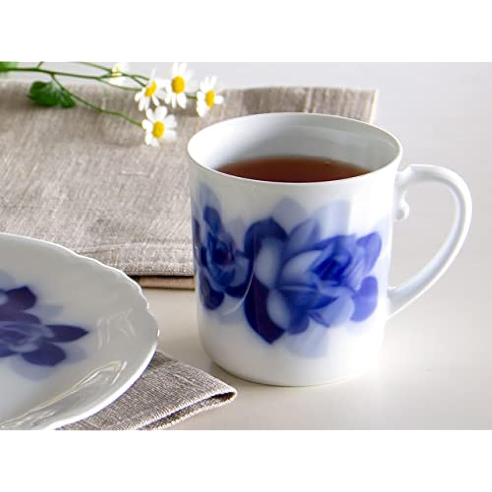 [Okura Toen Washi paper wrapping] Blue Rose Janet Mug