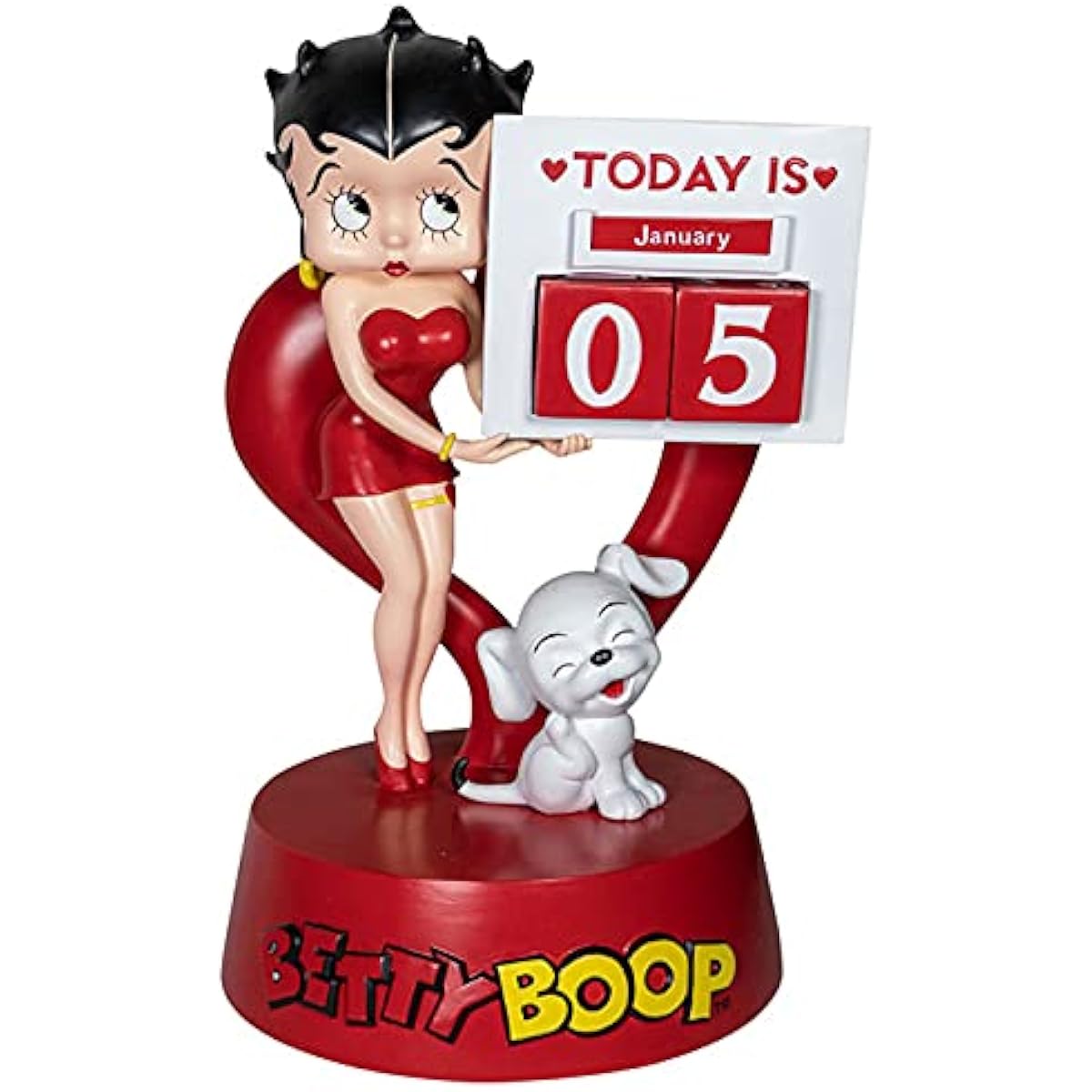 Betty Boop Figure H38cm (Today) Date Display Calendar Polyresin Statue Big Figurine Store Decoration Cute Cool Retro Doll Large Character Doll Betty Goods West Coast Style Interior American Goods