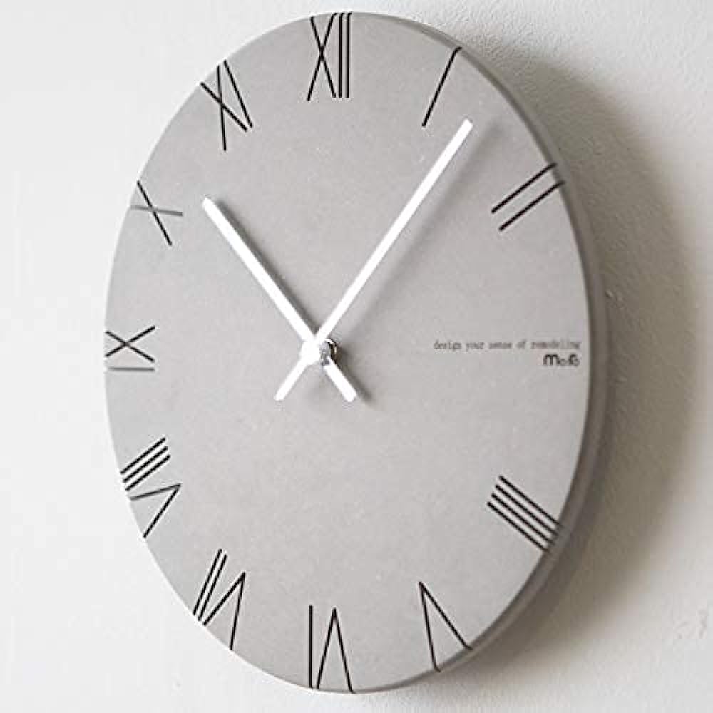 Moro Wall Clock Light Gray Stylish Scandinavian Design Silent
