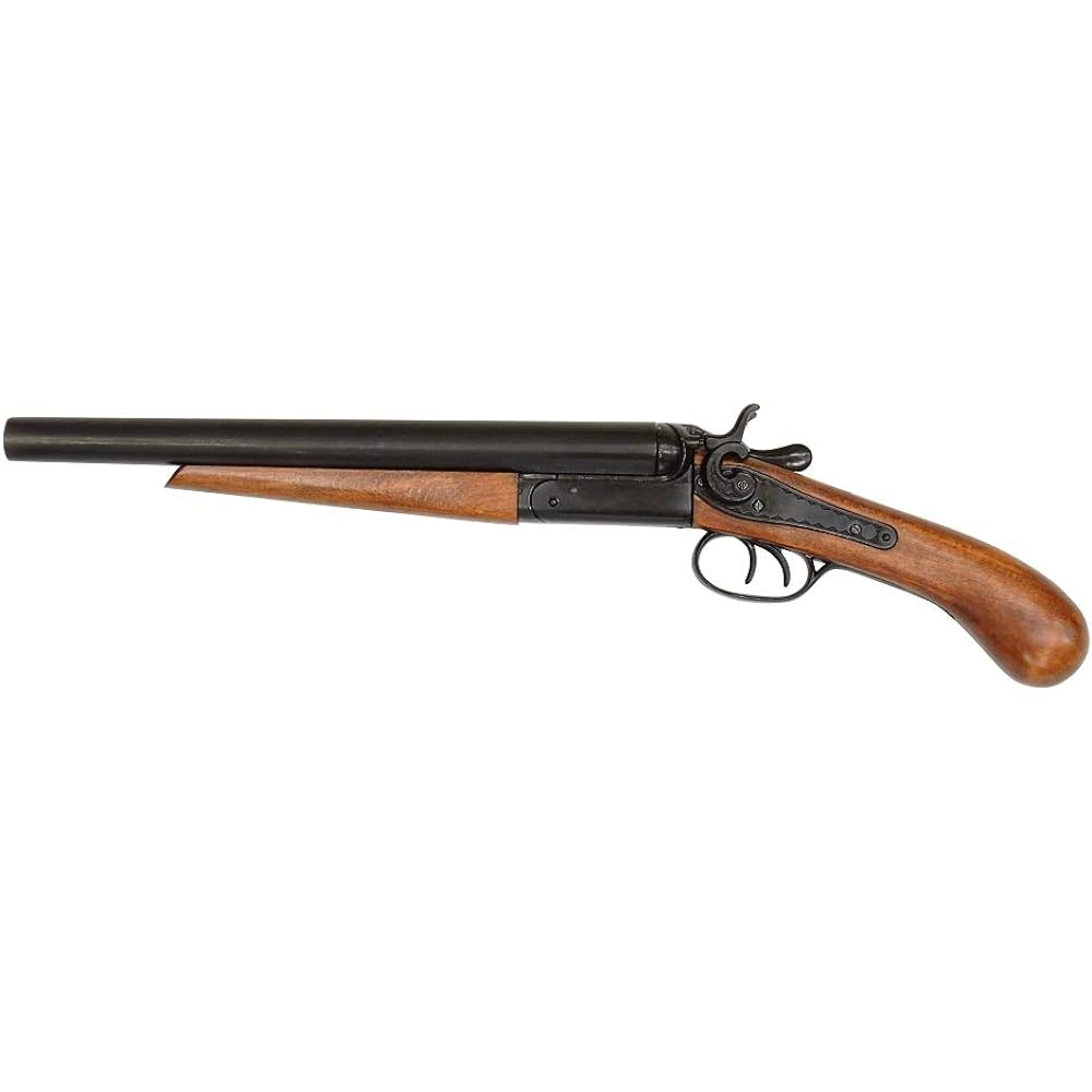 Imitation gun (ornament) Denix 1114 double barrel pistol 52.5cm USA 1881