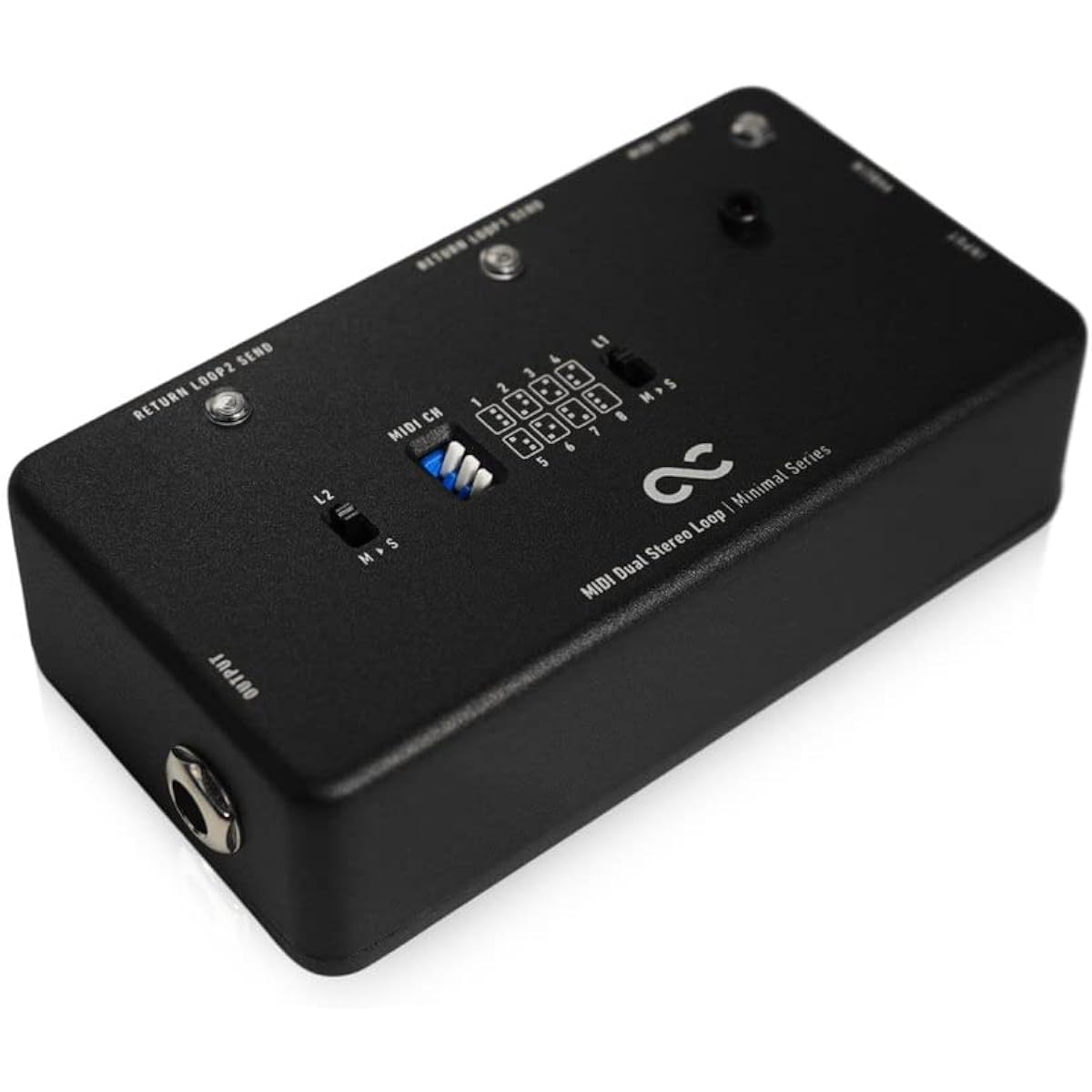 One Control Minimal Series MIDI Dual Stereo Loop / 2 Loop Switcher MIDI Control Stereo Loop One Control