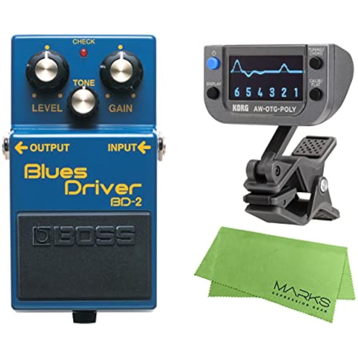 BOSS - Blues Driver BD-2 + KORG AW-OTG-POLY + Marks Original Cross Set