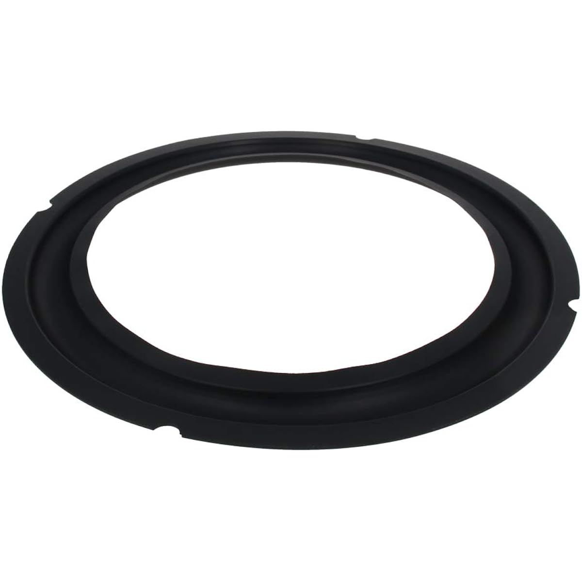 Fielect 2pcs 8" Black Notch Speaker Rubber Edge Surround Ring Replacement Parts for Speaker Repair and DIY