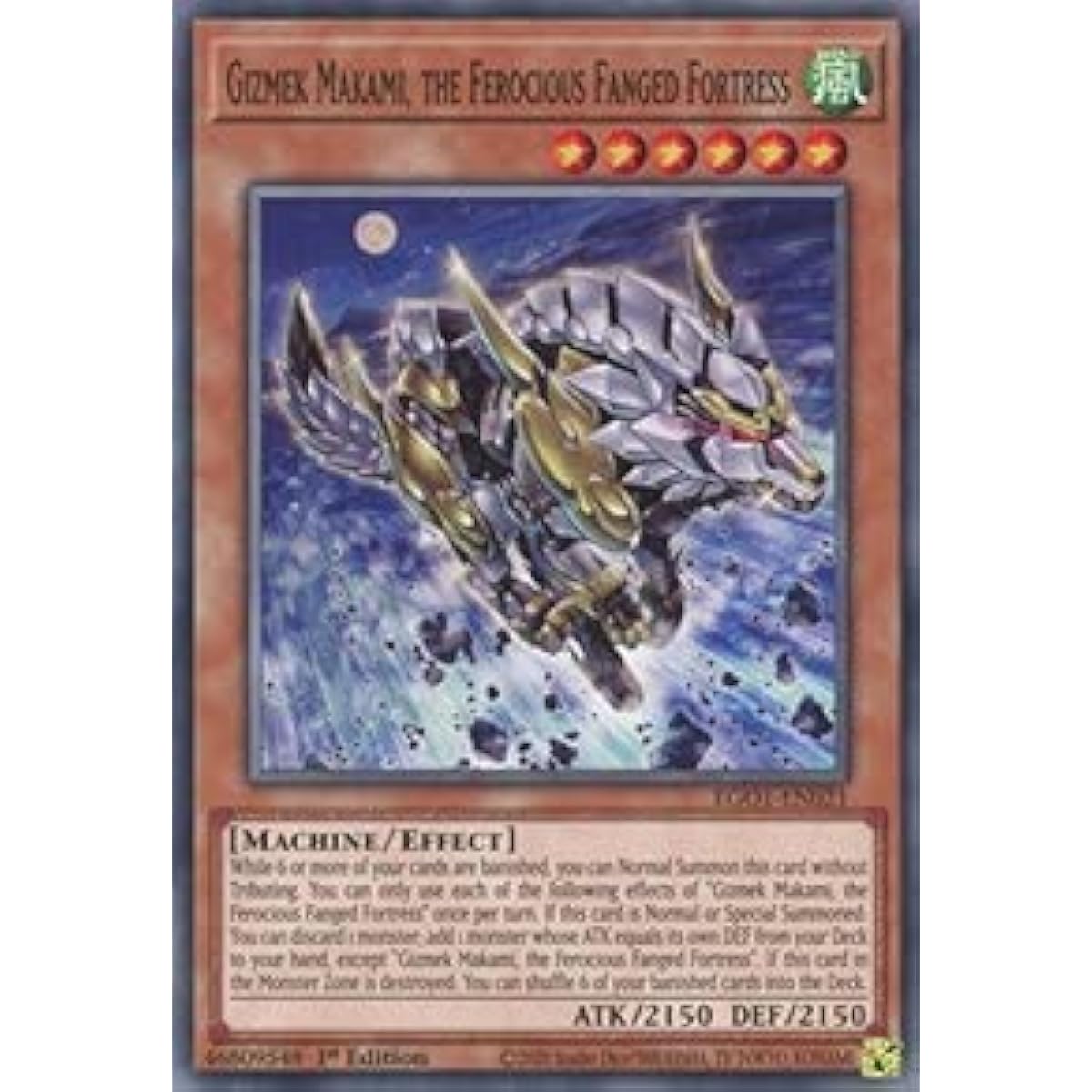 Gizmek Makami, Fortress of Savage Fangs - EGO1-EN021 - Common - 1st Edition