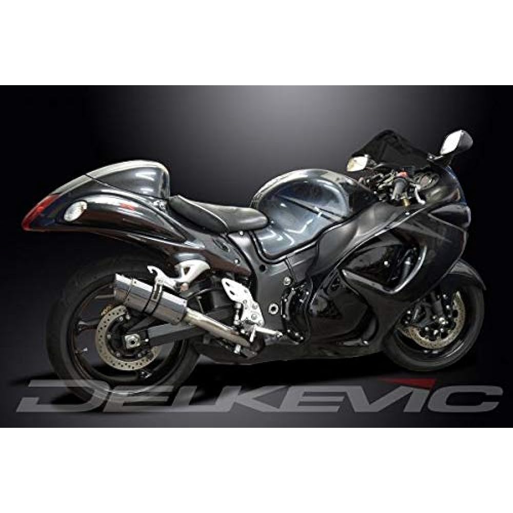 DELKEVIC Slip-on Stainless Steel Muffler SUZUKI GSX1300R HAYABUSA 2008-2017 200mm KIT0285