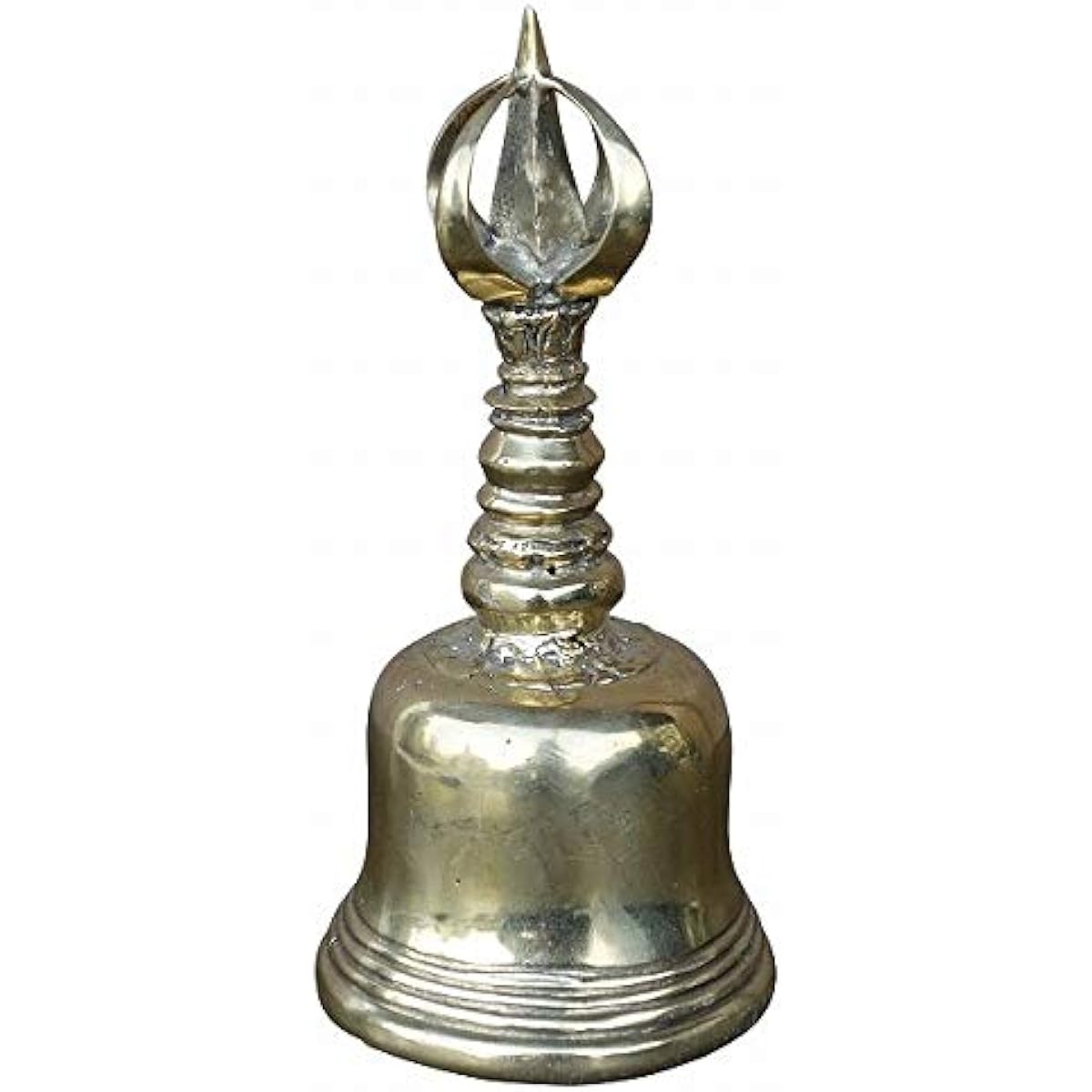 Gunta Hand Bell, Bronze, Bali Goods, Bell, Antique Style, Bronze, Metal, Iron, Call Bell, Chime, BRASSYSA-370958