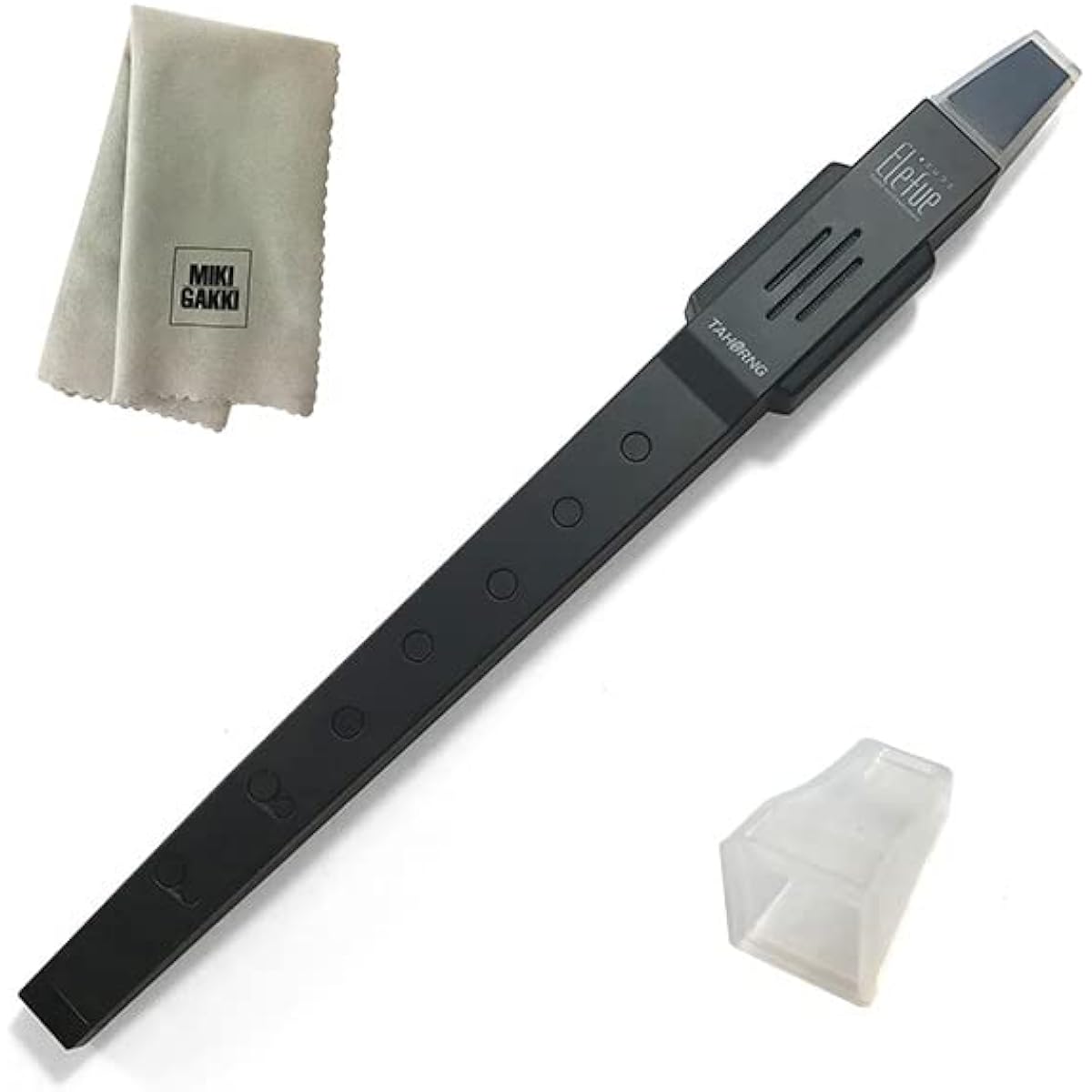 TAHORNG Electronic Recorder Elefue EF10 BK + Washable Mouthpiece x 1 + Cleaning Cloth Set (Black Body + Mouthpiece x 1)