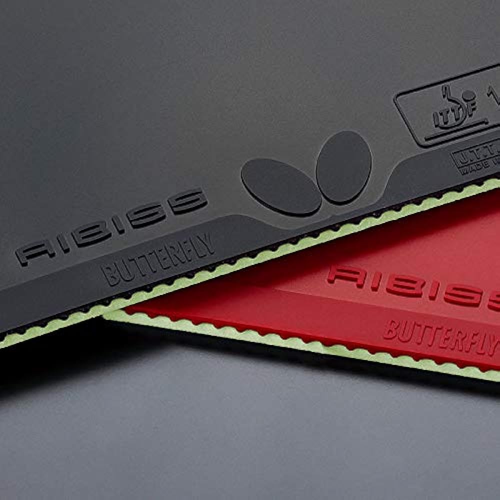 Butterfly Table Tennis Rubber Ibis Adhesive Back Rubber Red (006) Thickness 06080