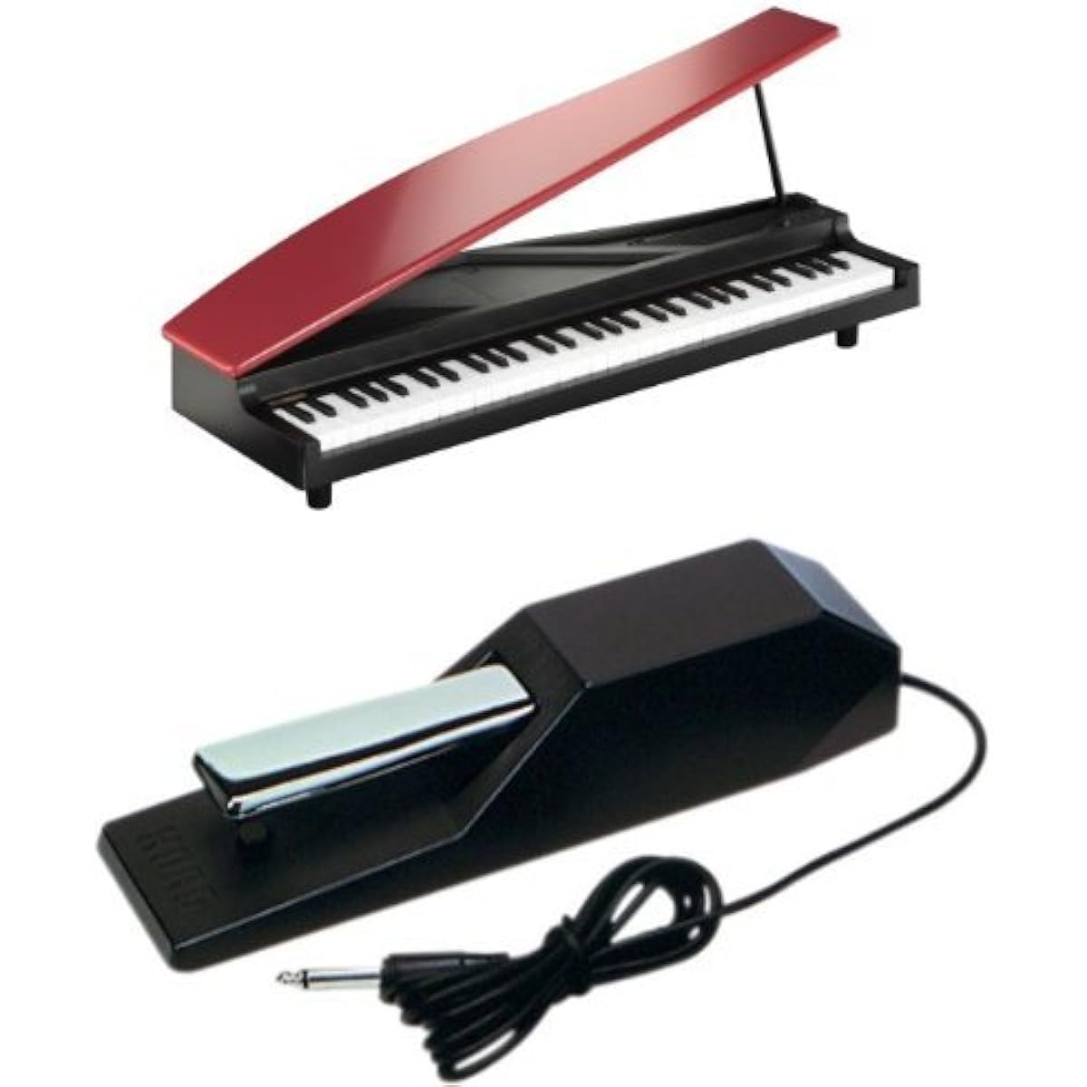 KORG MICROPIANO Micro Piano Mini Keyboard 61 Keys Black Pedal Set 61 Demo Songs Built-in Automatic Play