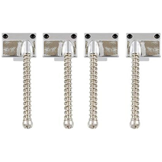 ALLPARTS Bass Bridge Saddles BP-2070-010 Set of 4 Saddles for Omega and Badass Bass Bridge