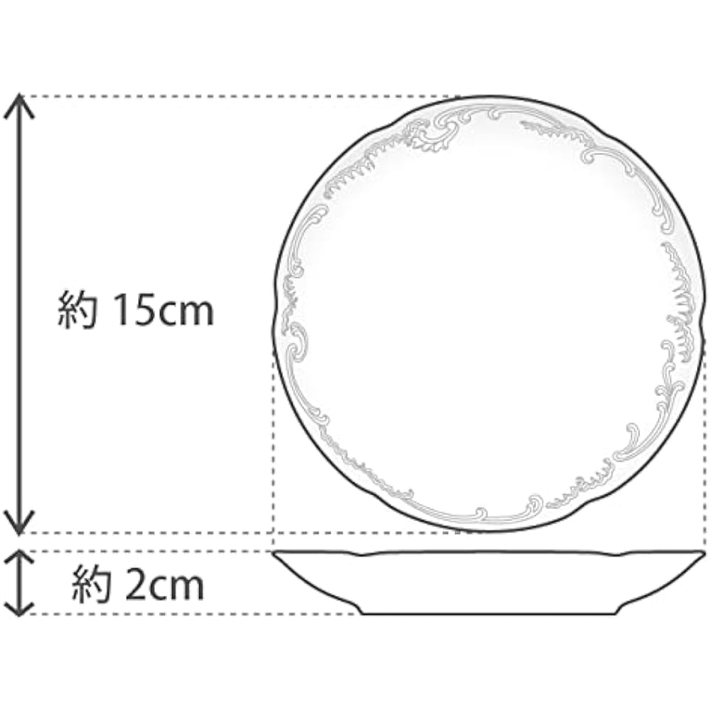 Okura Toen Blue Rose (8011) 15cm plate pair set 54hr/8011
