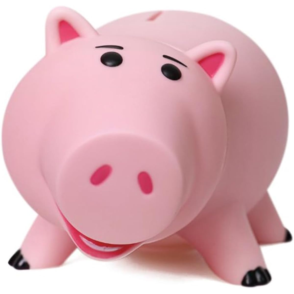 PHOCAS Ham Piggy Bank Ubreakable Cute Blue Pig Money Box Plastic Piggy Bank for Kids Christmas Birthday Gift