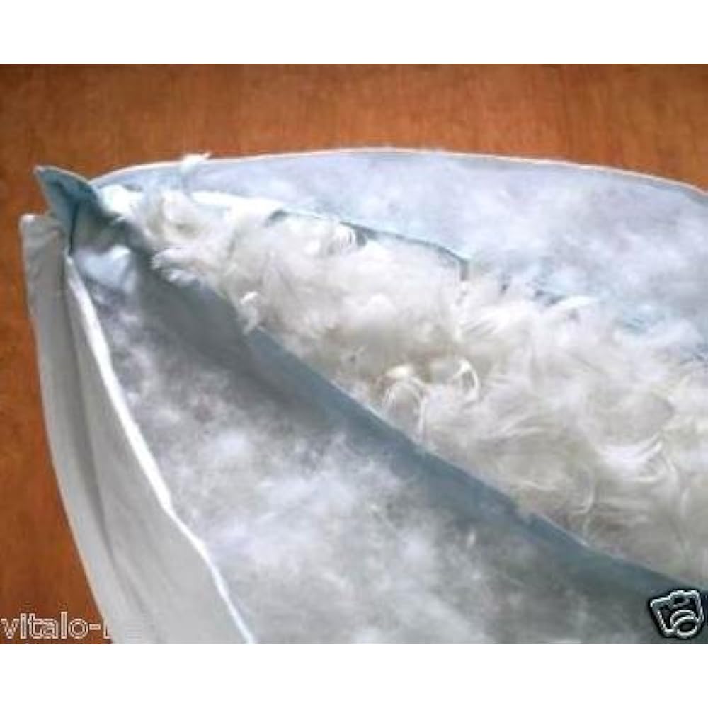 [German-made feather sleep pillow] Soft and fluffy premium three-layer pillow 63 x 43 cm Mother Goose Down from a prestigious European production site