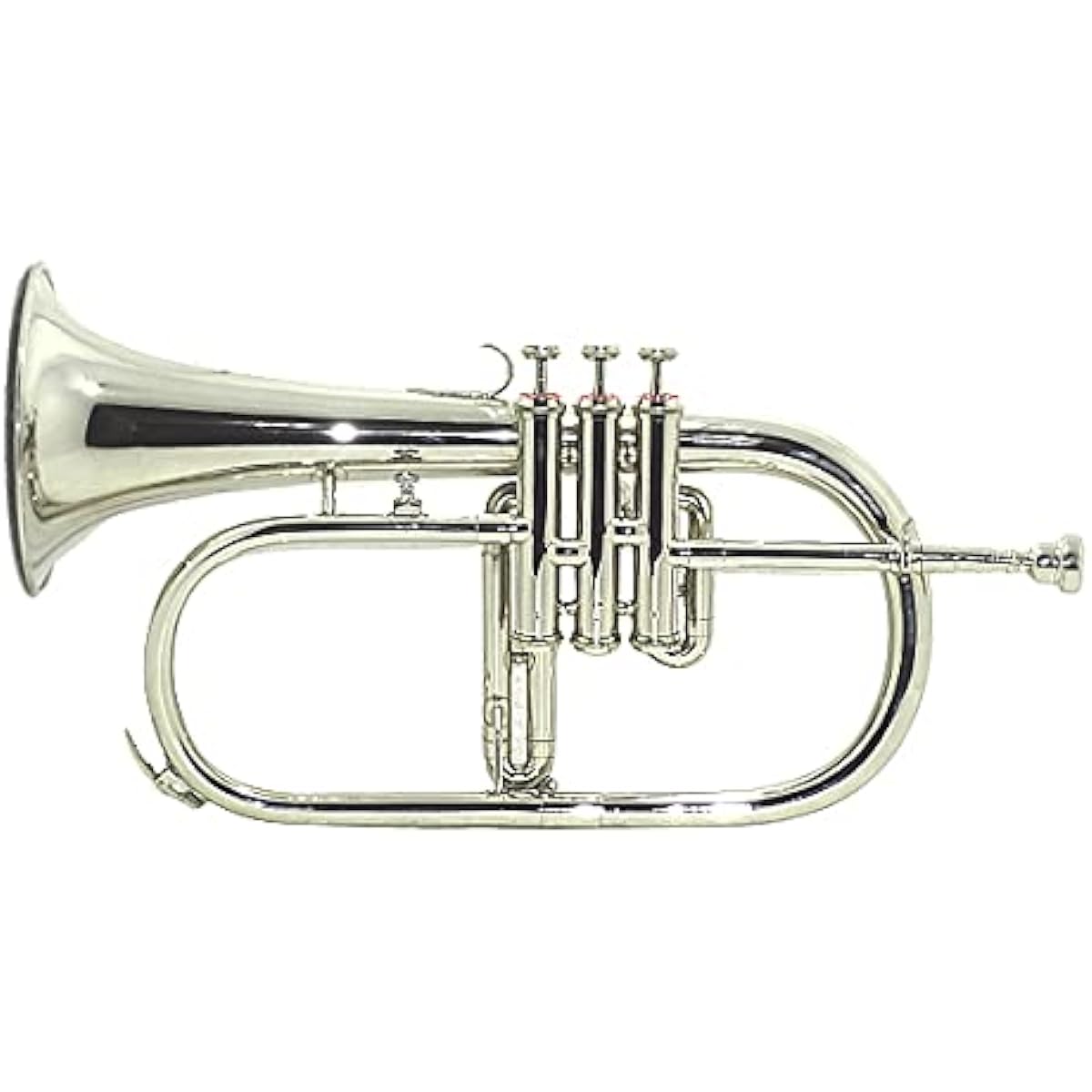 NEW Bb flat silver nickel flugelhorn with free hard case + mouthpiece MRS,2.8