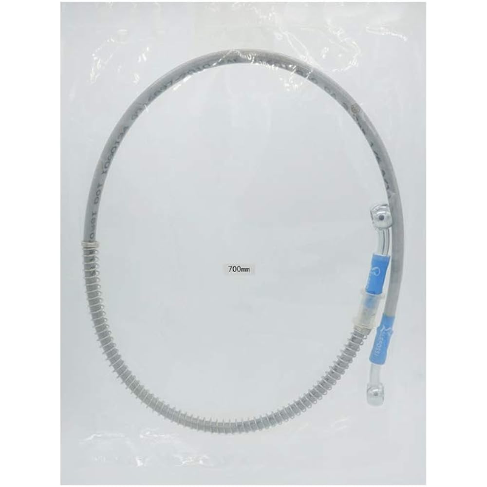 SYUU 700mm 70cm M10 Reinforced Hydraulic Brake Oil Hose Line Banjo Fitting Stainless Steel End Braided Cable for Motorcycle Pit Dirt Bike Enduro Motocross Street Bike Sport Bike