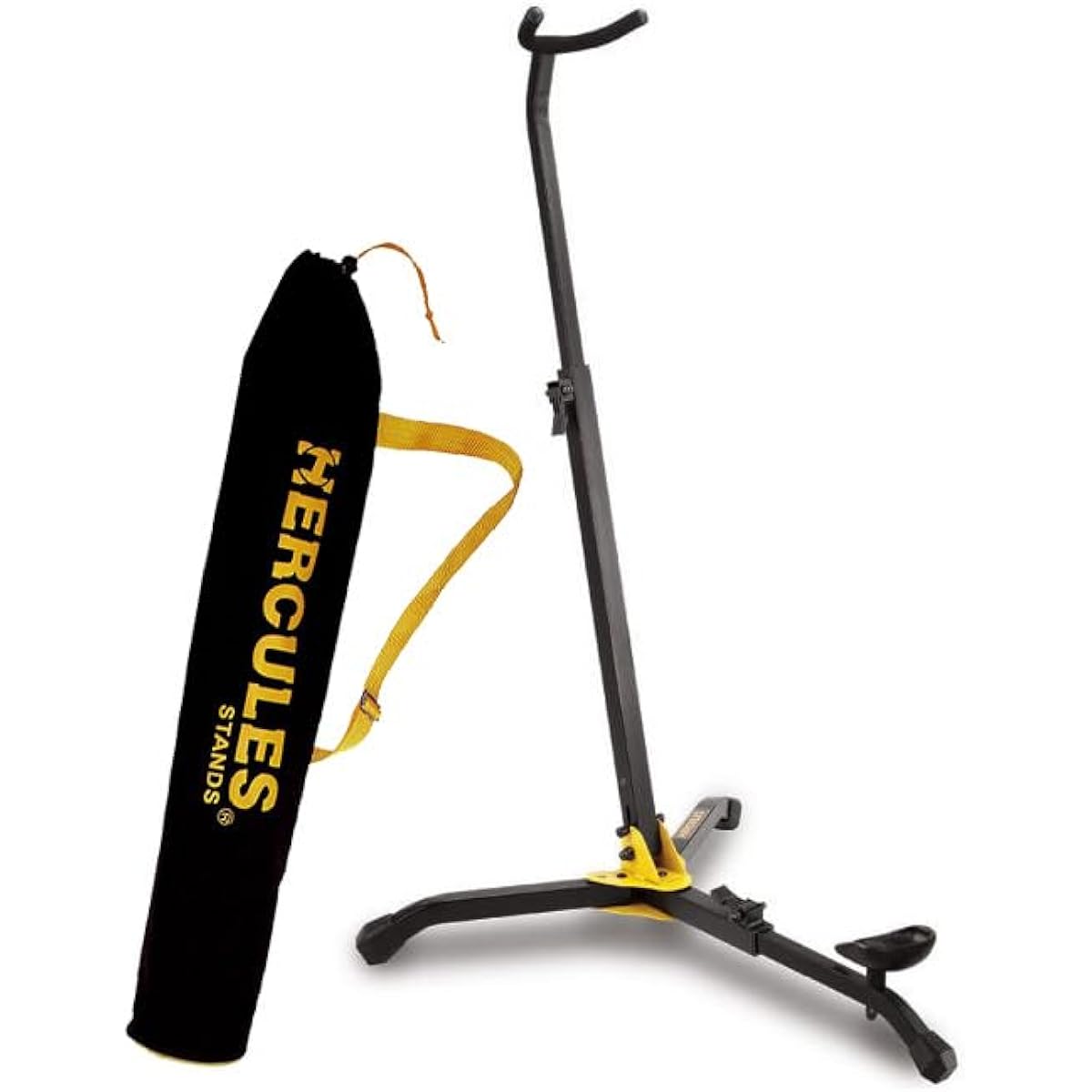 HERCULES Bass Clarinet Stand DS561B Set with Case for Bassoon/Bass Recorder