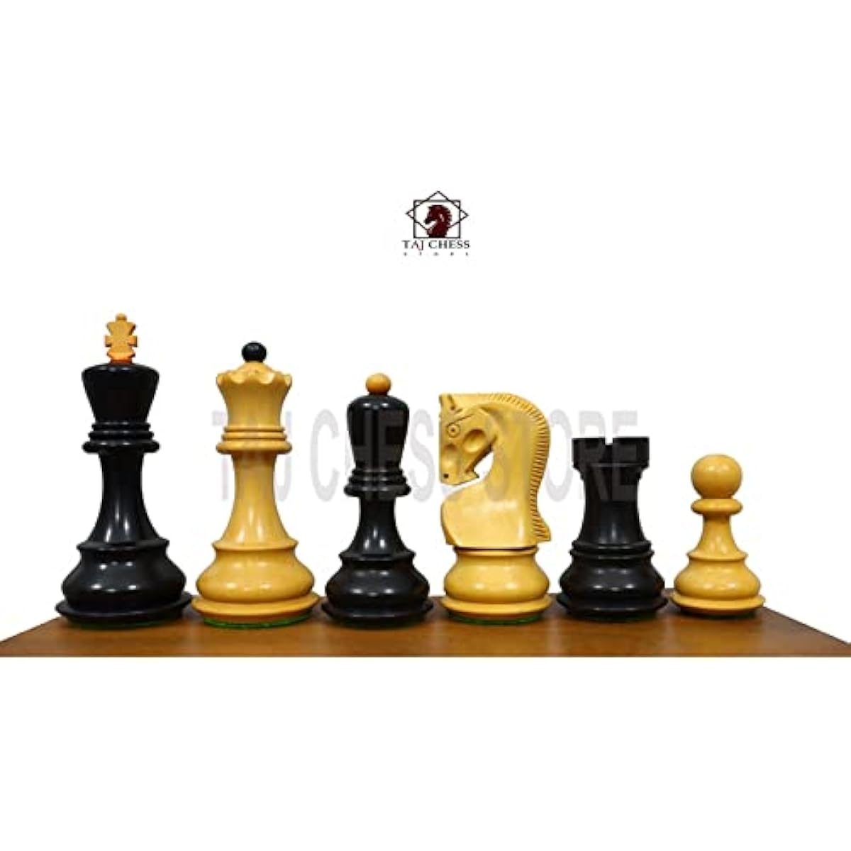Russian Zagreb Chess Pieces Set King 3.8" | Gorgeous Unique Chess Set Ebonized Boxwood | Best Gift for Him or Her | Chess Moscow