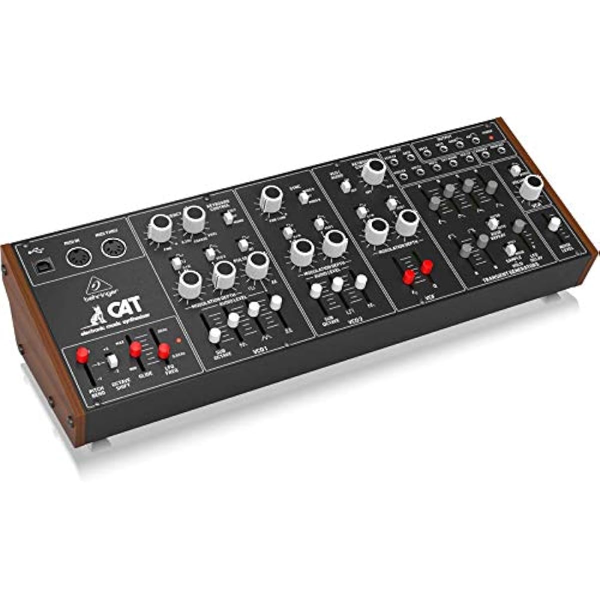 Behringer Analog Synthesizer Duophonic/Paraphonic Eurorack Compatible Semi-Modular Design Patchable CAT black