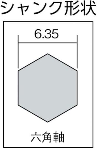 Top (TOP) Hexagonal shank step drill for electric drill 6~30mm With stopper to prevent falling out ESD-630 Tsubame Sanjo Made in Japan