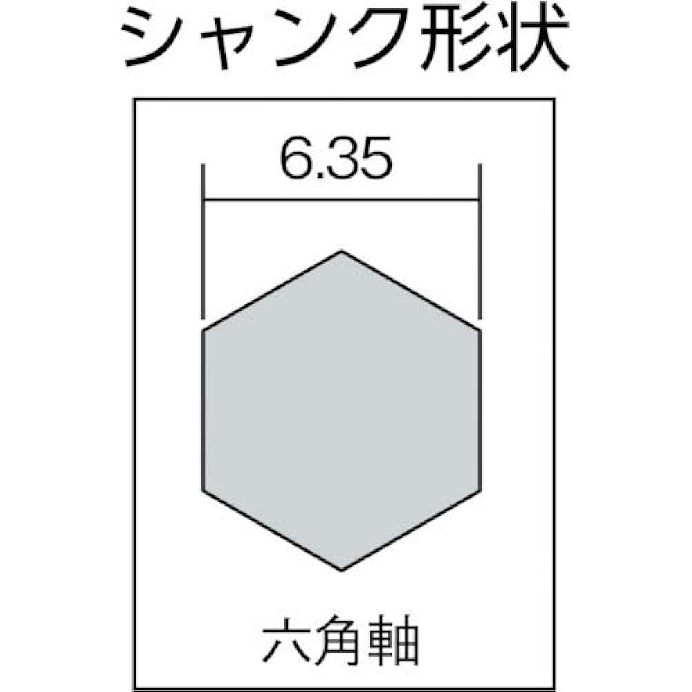 Top (TOP) Hexagonal shank step drill for electric drill 6~30mm With stopper to prevent falling out ESD-630 Tsubame Sanjo Made in Japan