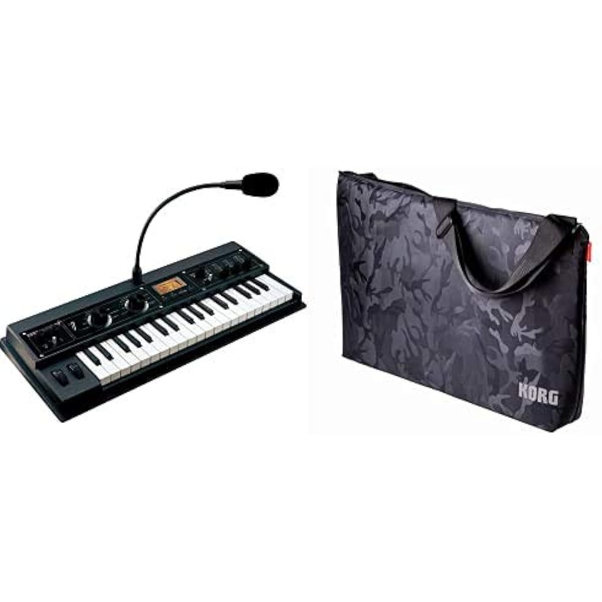 KORG Analog Modeling Synthesizer Vocoder Keyboard microKORG XL+ Compact Battery Operated 37 Keys Adapter Microphone Included