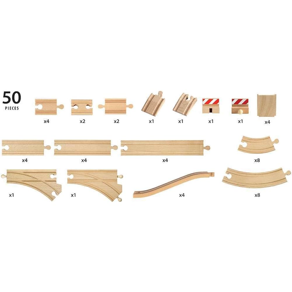 BRIO 50 piece additional rail set 33772