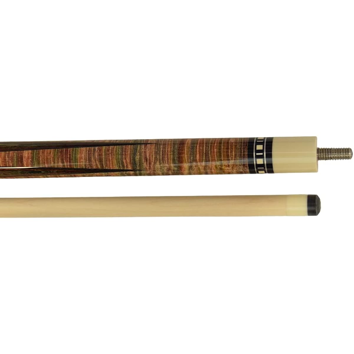 Meucci SB2-RAIN Handmade Billiard Pool Cue Stick Rainbow Stain + Hard Case
