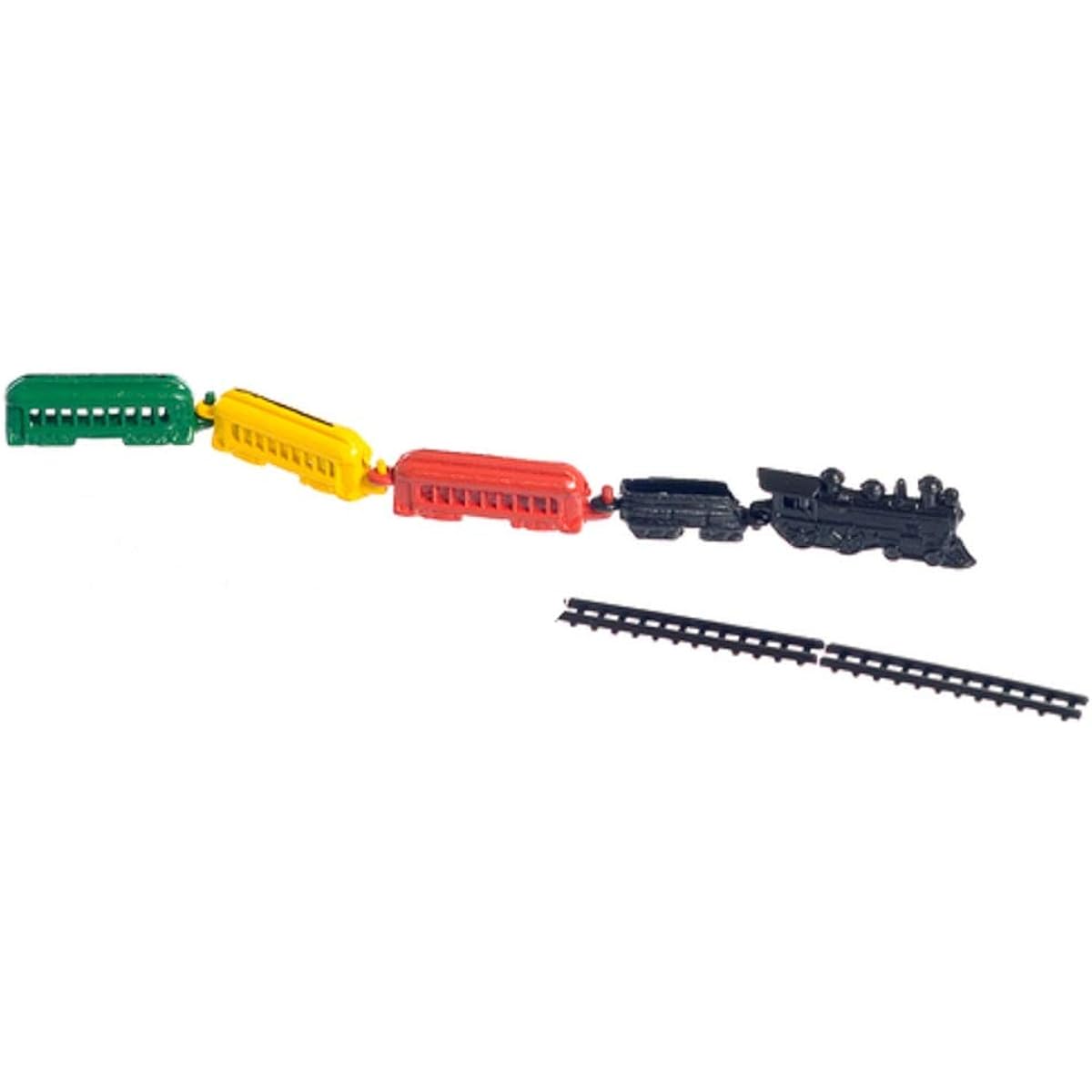 Dollhouse Miniature Nursery Toy Shop Accessories Boys Metal Train Set