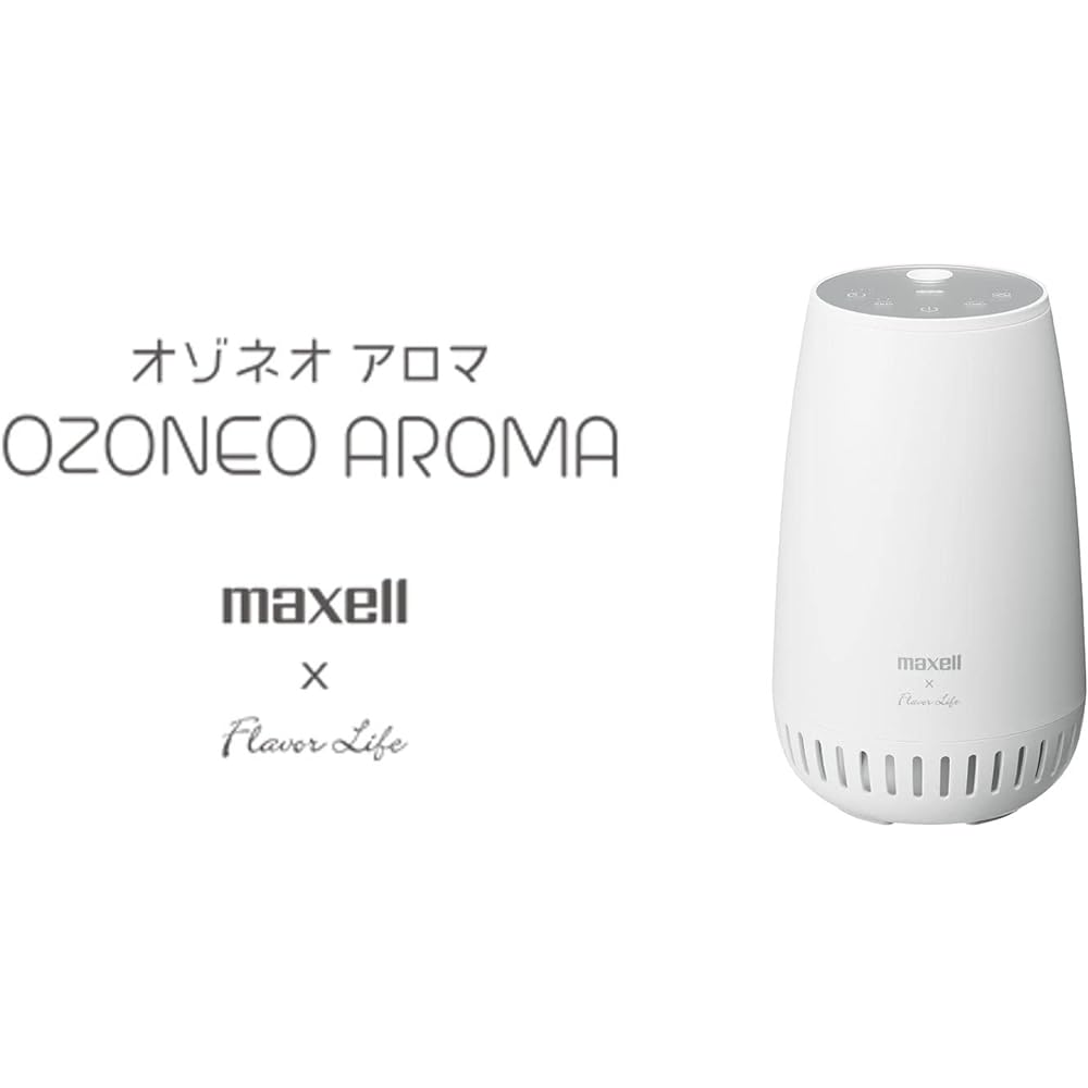 Maxell Ozone Disinfectant Deodorizer with Aroma Diffuser Function Ozoneo Aroma 3-level Aroma Adjustment 3-level Ozone Amount Adjustment Silent Design MXAP-FAE275R(WH)