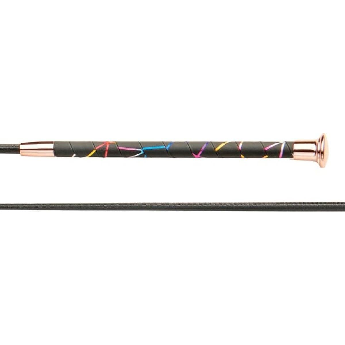EQUISTAR Dressage Whip 39 inch Black & Rose Gold