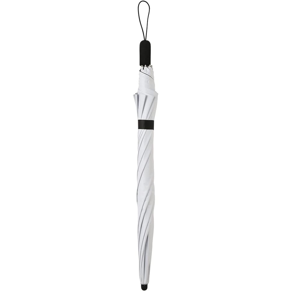 Amvel: Made of 100% completely blackout fabric! Ultra-lightweight 250g long umbrella for both sun and rain HEATBLOCK KALCT Off-white