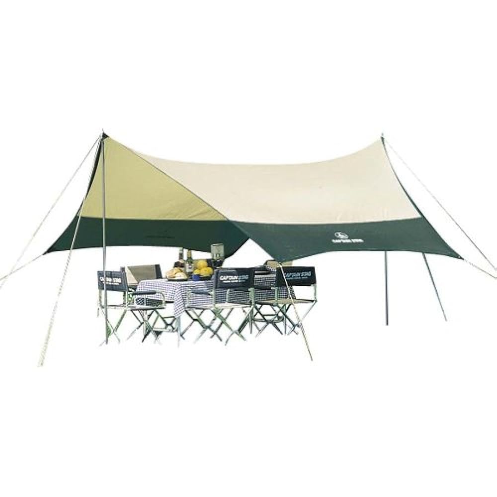 CAPTAIN STAG Camping Equipment Tent Tarp Sunshade Planar Hexa Tarp Set M-3155