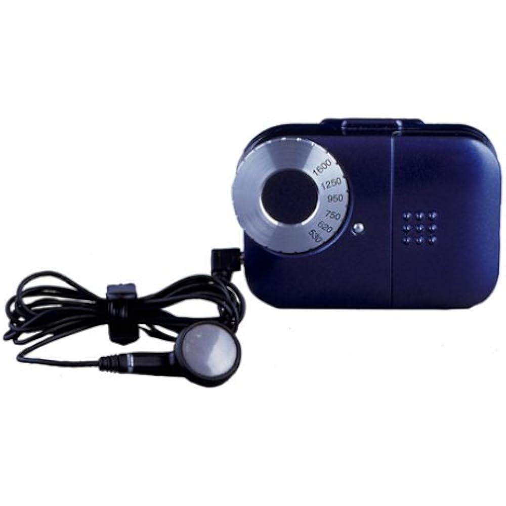 TANITA Pedometer with AM radio Dark Blue PD-640-DB