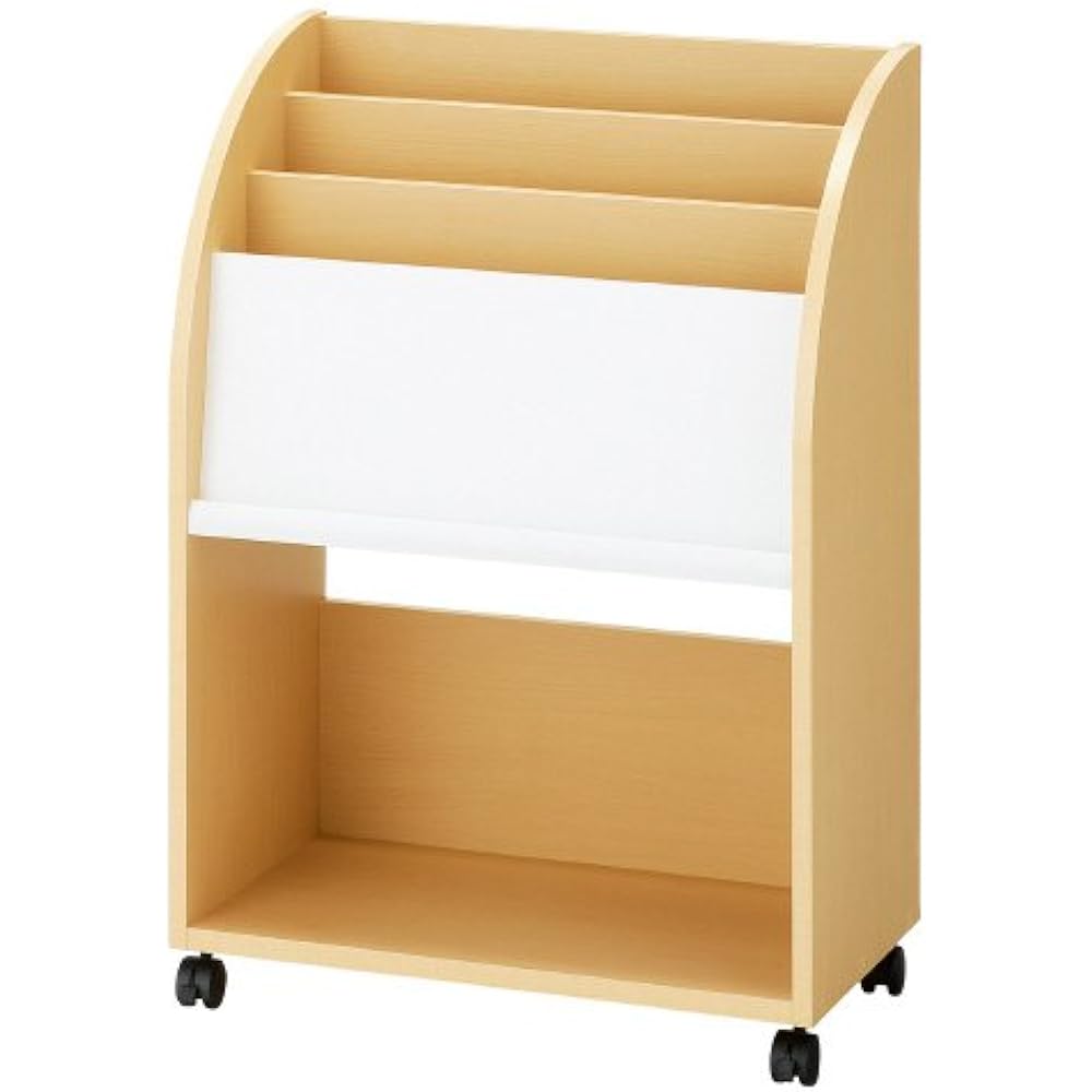 PLD-61/Magazine rack 600 with casters dark brown