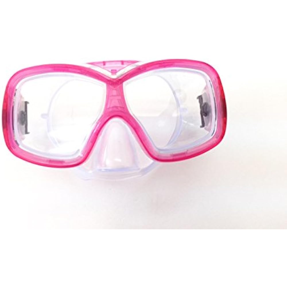 YASUDA Children's Mask/Snorkel Set with Drain Valve Pink YD-543