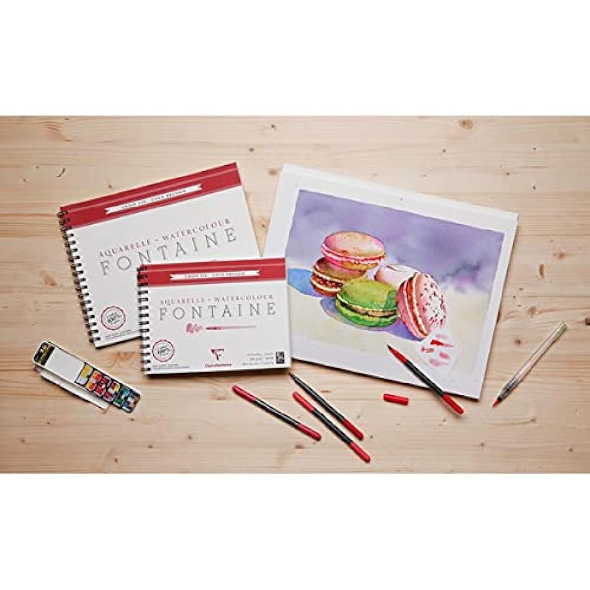 Claire Fontaine Watercolor 300g Spiral Pad 24x30cm - 12 sheets