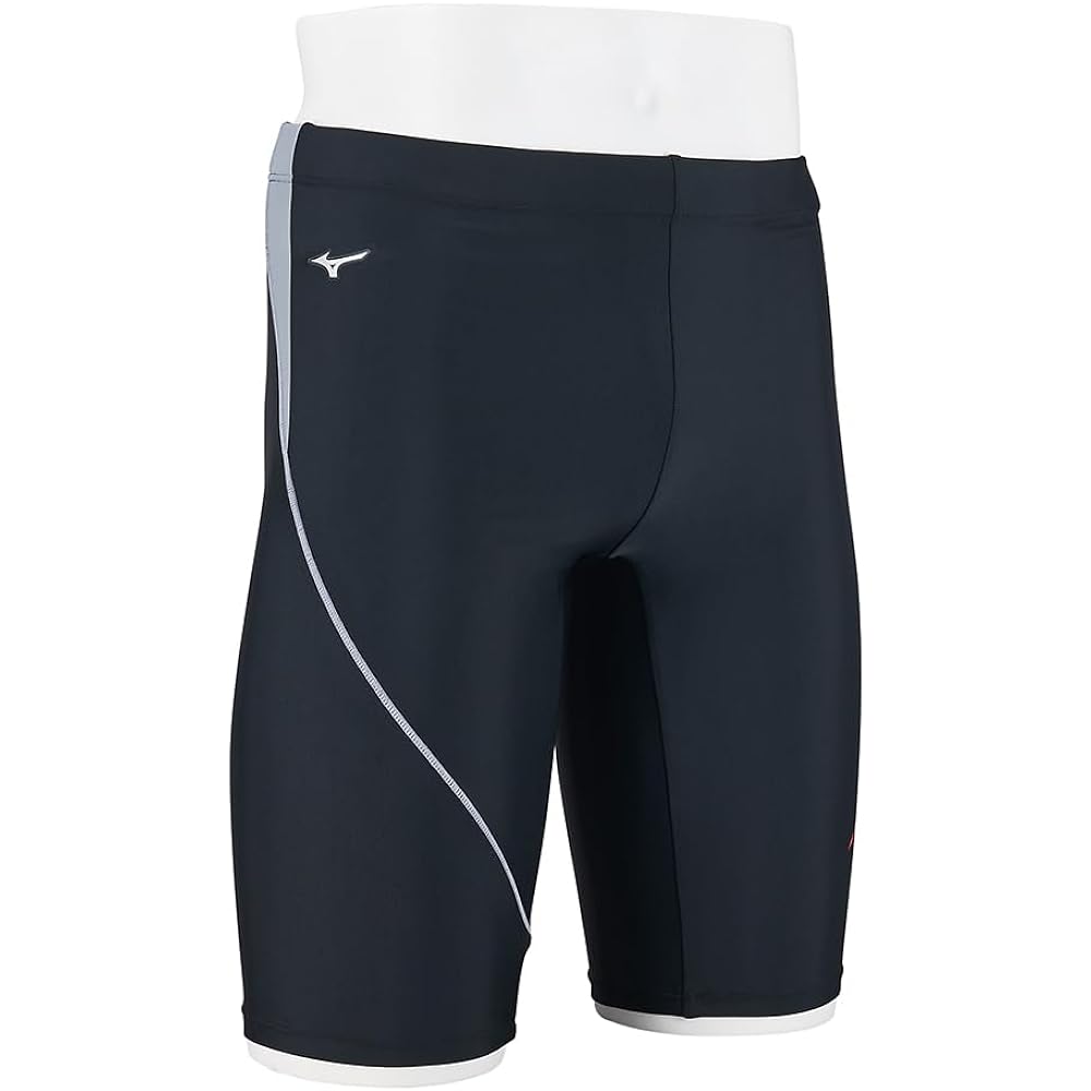 [Mizuno] Swimming Fitness Swimsuit for Gym Men's Half Spats (Inseam 26cm) Comes with 3D Cup