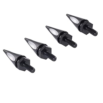Moto Onfire Black Windshield Spike Bolt Windscreen Screw Harley Touring Models (Road Glide 2015-Up)