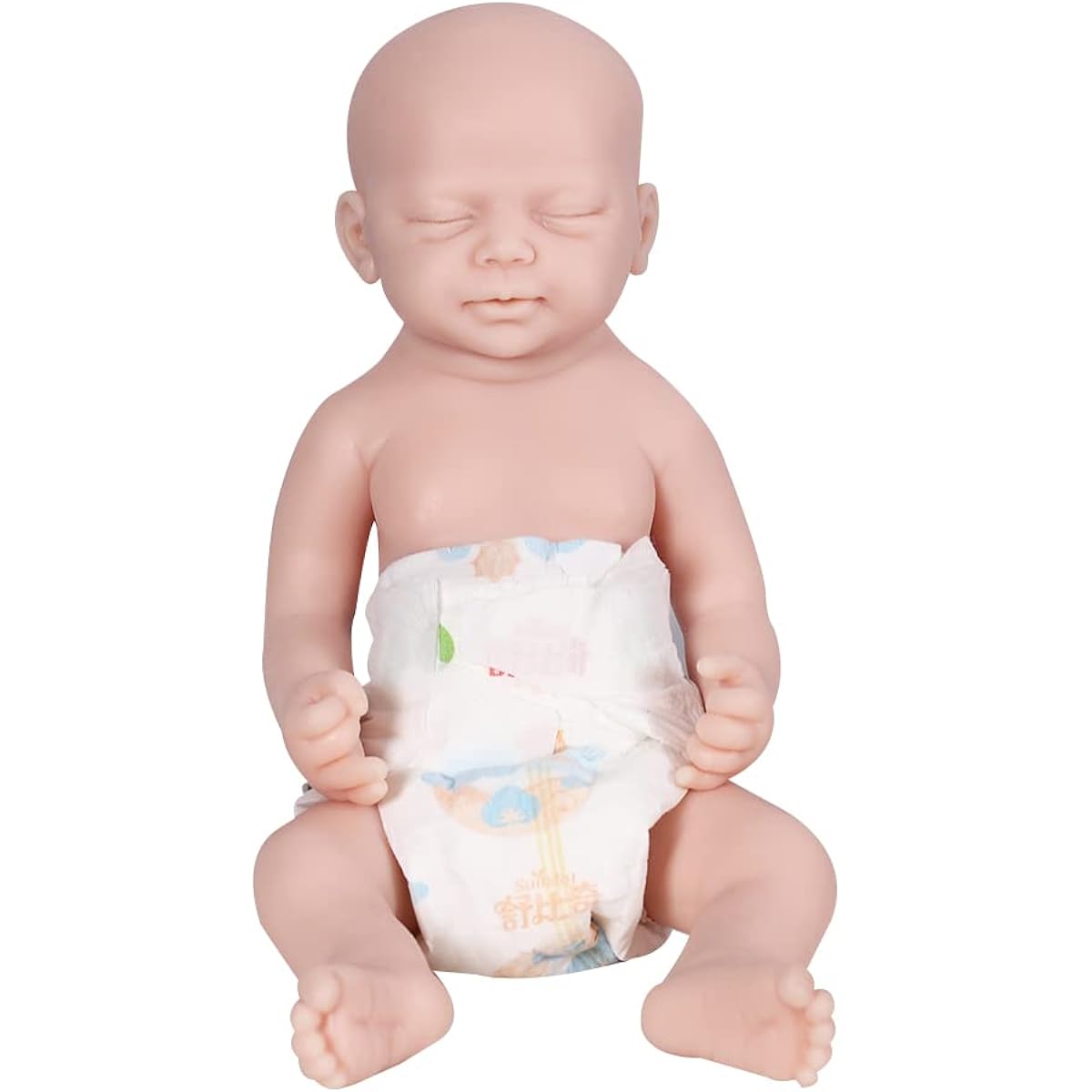 AISITE Silicone Reborn Baby Doll - 18" Unpainted Baby Doll Boy Christmas & Birthday Gift Ages 3+