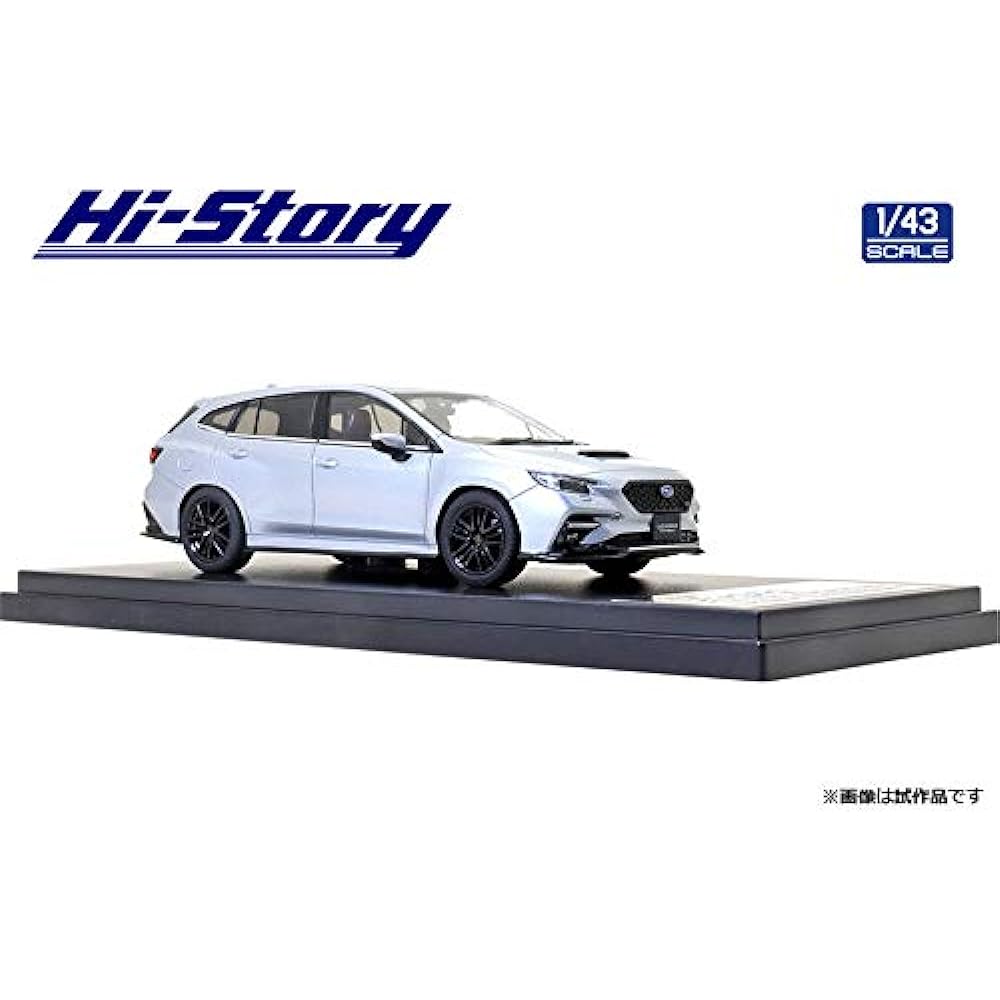 Hi Story 1/43 Subaru LEVORG STI Sport (2020) STI Sports Parts Ice Silver Metallic Finished Product HS333SL