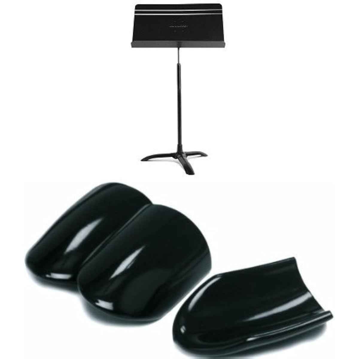 Manhattan Music Stand M48 Symphony Model (Symphony Stand) Black Floor Protector Set