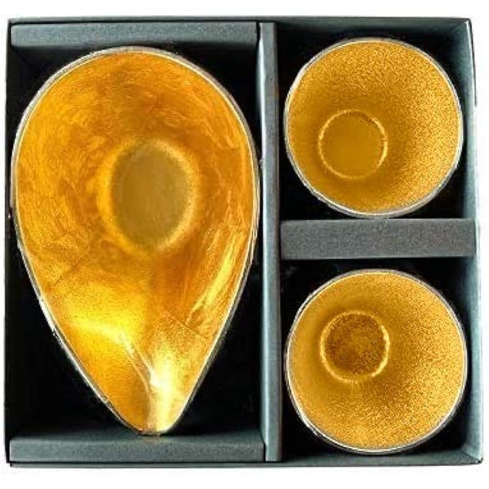 [Wrapping with Nousaku Japanese paper] Katakuchi Medium Gold Leaf Cup Gold Leaf Set of 2 K Medium Gold 1 = G Gold 2