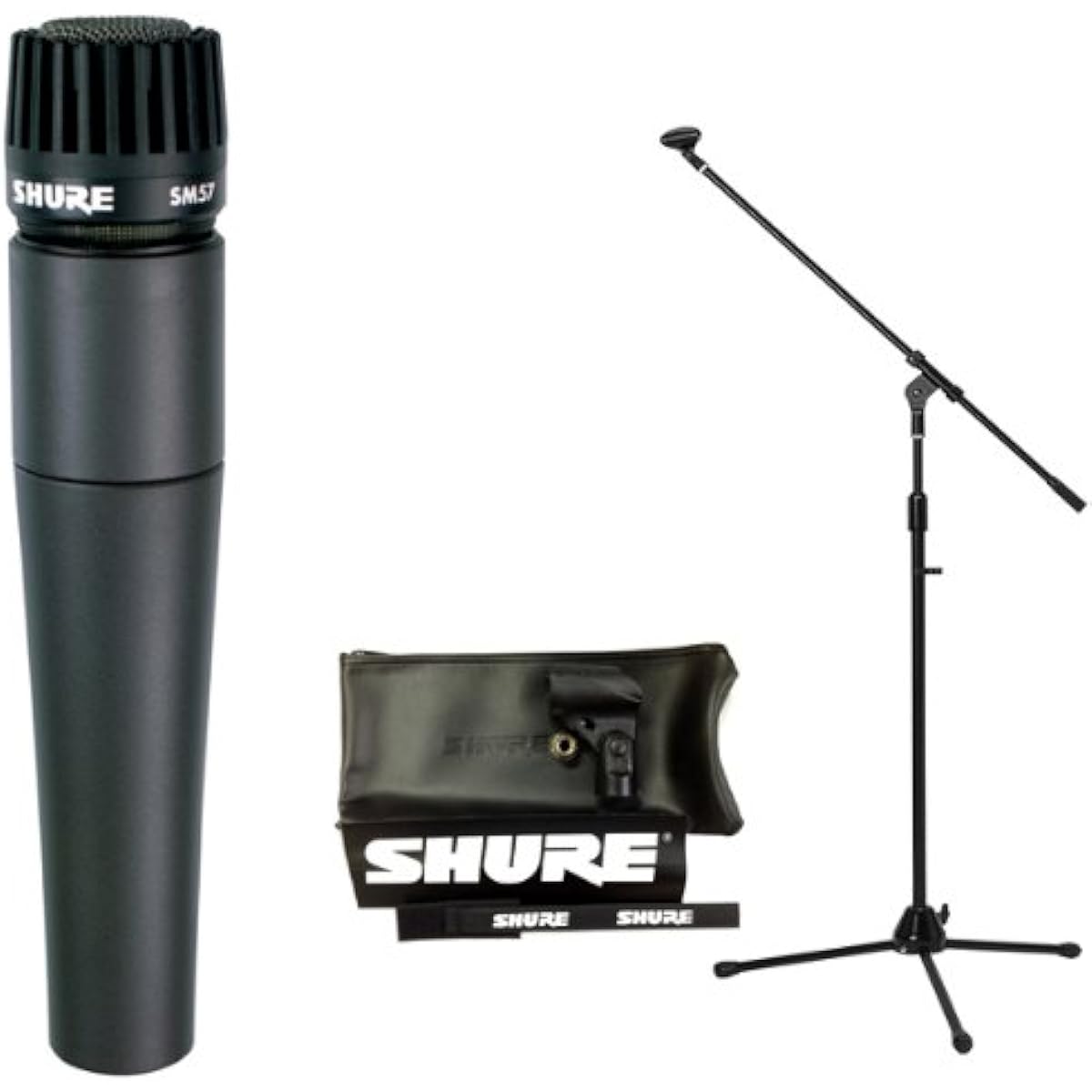 [7-piece set with boom microphone stand] SHURE SM57-LCE instrument microphone