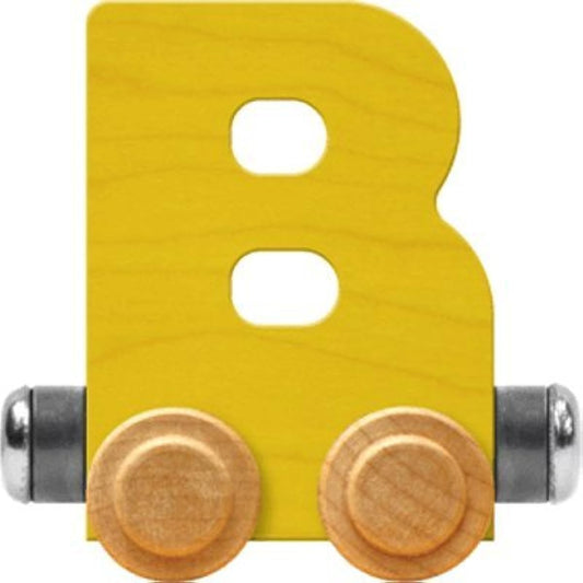 NameTrain Bright Letter Car B - Made in the USA Yellow 10002Y